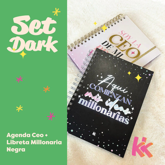 Set Dark:  Agenda CEO + Libreta Millonaria Negra